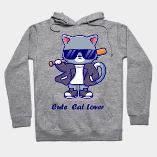 Cute cat lover Hoodie